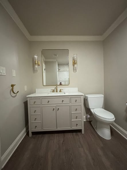 Vanity and toilet