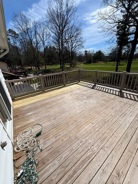 Wood deck