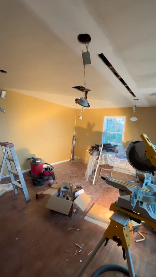 Drywall in progress