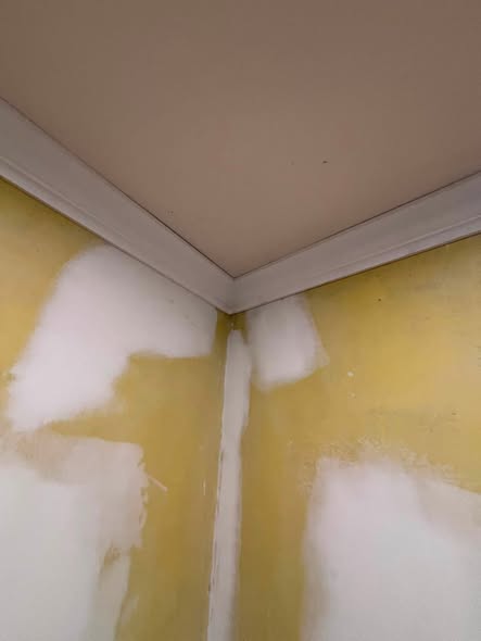 Patched drywall