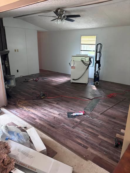 Floor in progress