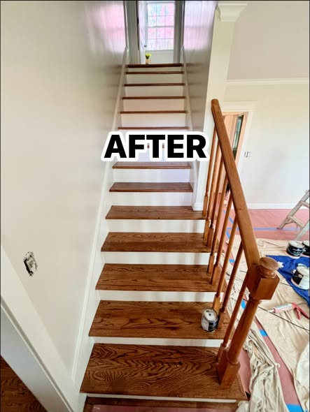 Refinished stairs